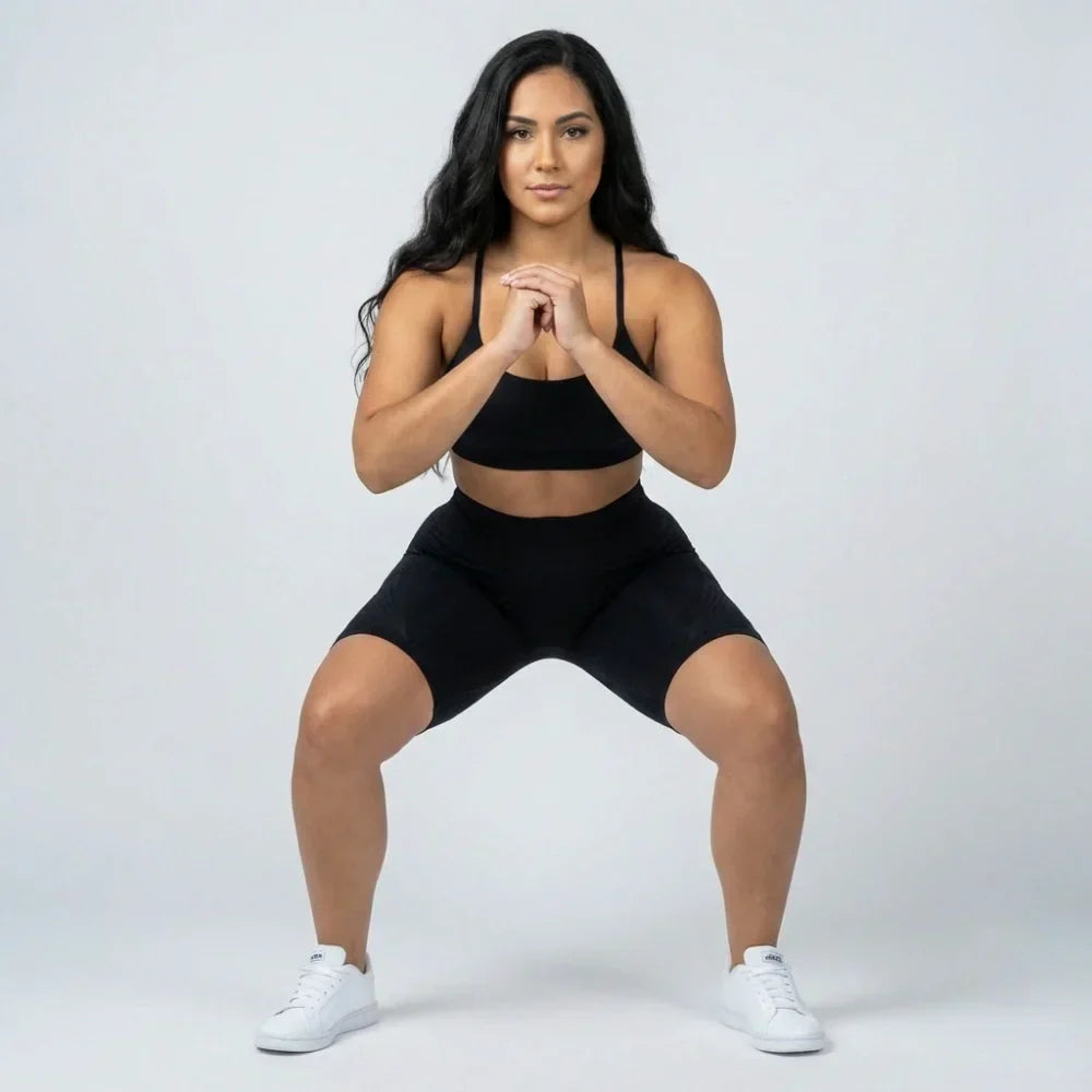 Cellumove 3D kurze Leggings – klassisches Schwarz