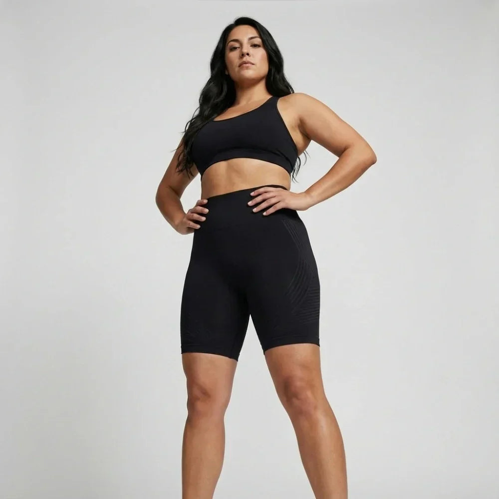Cellumove 3D kurze Leggings – klassisches Schwarz