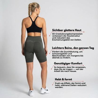 Cellumove 3D kurze Leggings – Dunkelgrau