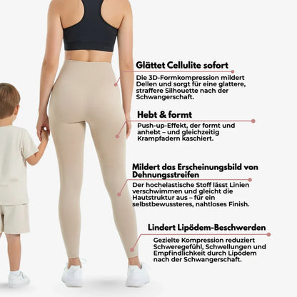 Cellumove 3D Legging – oder Geld zurück. Die Leggings nach der Schwangerschaft, auf die über 25.000 Mamas schwören.